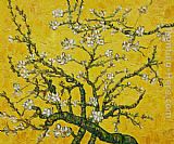 Vincent van Gogh Branches of an Almond Tree in Blossom yellow painting